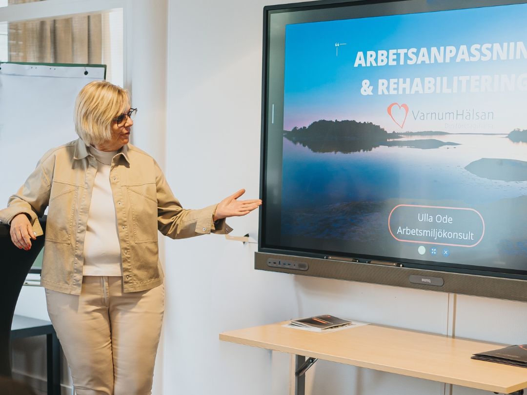 Ulla pratar rehabansvar för arbetsgivare